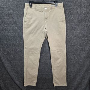 Bonobos Tailored Chino Pants Men's 32x32 (Meas. 32x31) Beige Tan Mid Rise